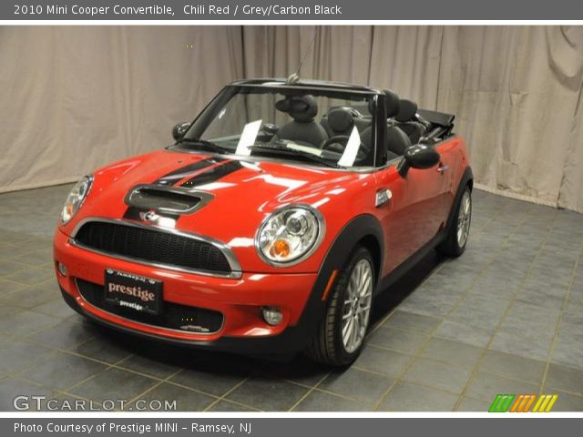 2010 Mini Cooper Convertible in Chili Red