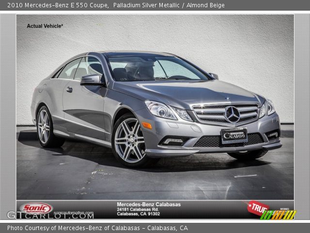 2010 Mercedes-Benz E 550 Coupe in Palladium Silver Metallic