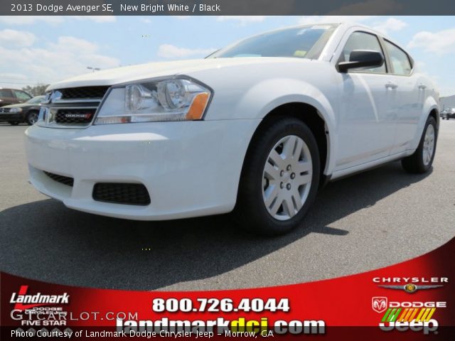 2013 Dodge Avenger SE in New Bright White