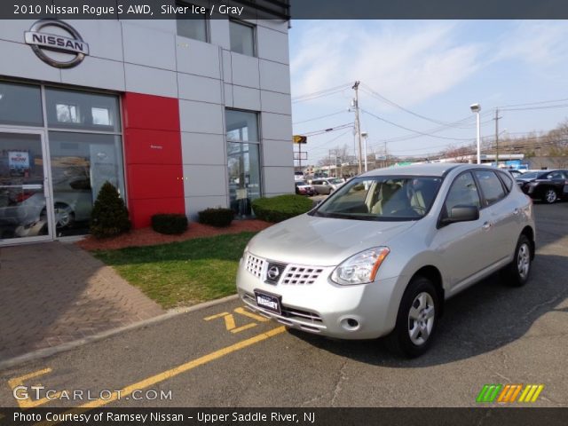 2010 Nissan Rogue S AWD in Silver Ice