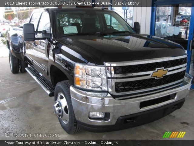 2013 Chevrolet Silverado 3500HD LTZ Crew Cab 4x4 Dually in Black