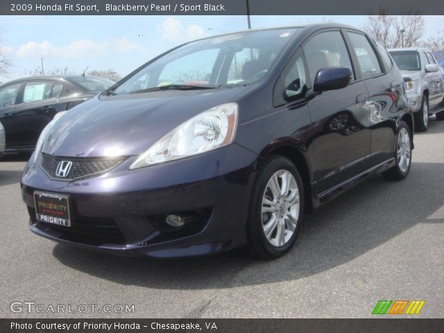 2009 Honda Fit Sport in Blackberry Pearl