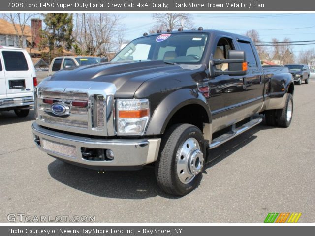 2008 Ford F450 Super Duty Lariat Crew Cab 4x4 Dually in Dark Stone Brown Metallic