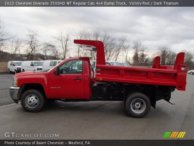2013 Chevrolet Silverado 3500HD WT Regular Cab 4x4 Dump Truck in Victory Red