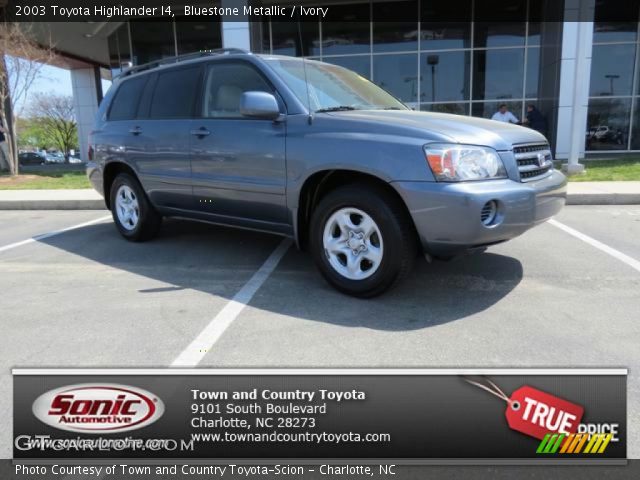 2003 Toyota Highlander I4 in Bluestone Metallic
