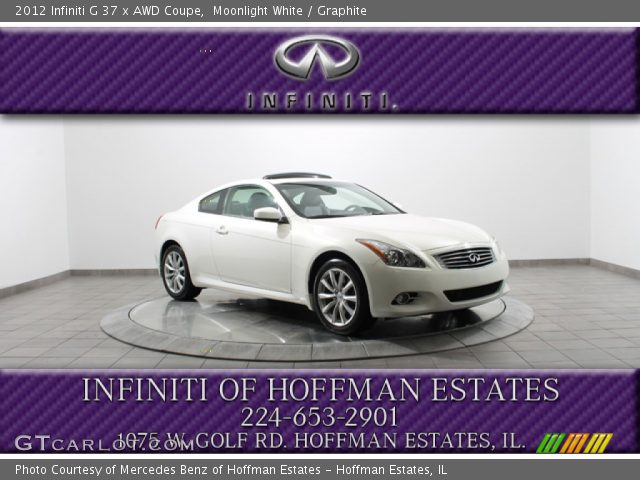 2012 Infiniti G 37 x AWD Coupe in Moonlight White