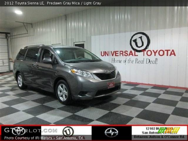 2012 Toyota Sienna LE in Predawn Gray Mica