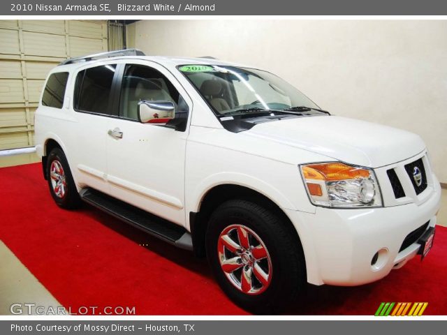 2010 Nissan Armada SE in Blizzard White