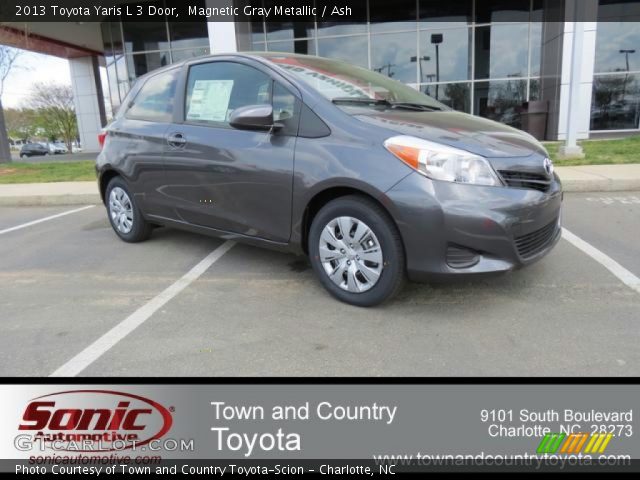 2013 Toyota Yaris L 3 Door in Magnetic Gray Metallic