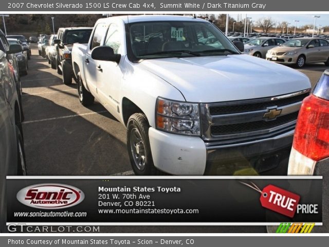 2007 Chevrolet Silverado 1500 LS Crew Cab 4x4 in Summit White