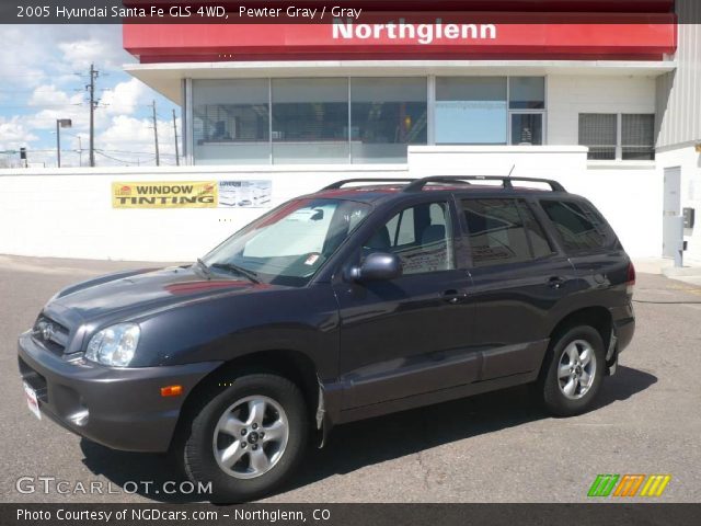 2005 Hyundai Santa Fe GLS 4WD in Pewter Gray