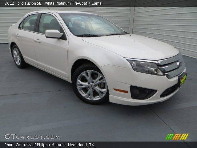 2012 Ford Fusion SE in White Platinum Tri-Coat