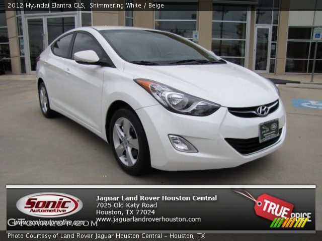 2012 Hyundai Elantra GLS in Shimmering White