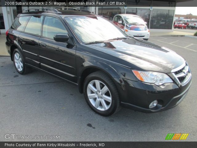 2008 Subaru Outback 2.5i Wagon in Obsidian Black Pearl