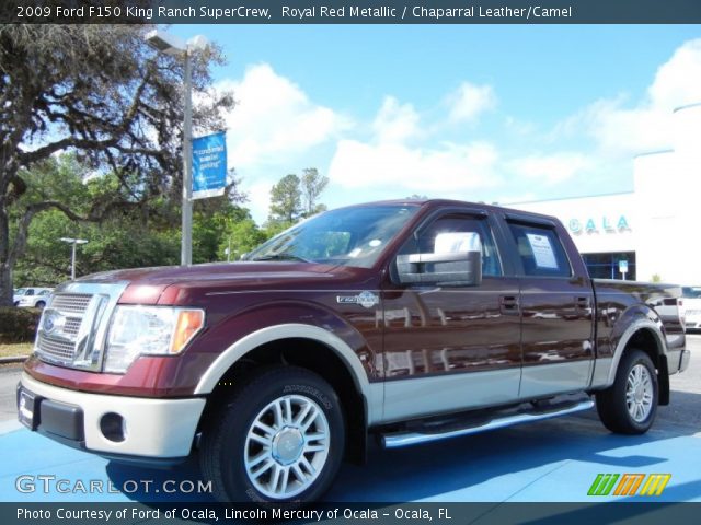 2009 Ford F150 King Ranch SuperCrew in Royal Red Metallic