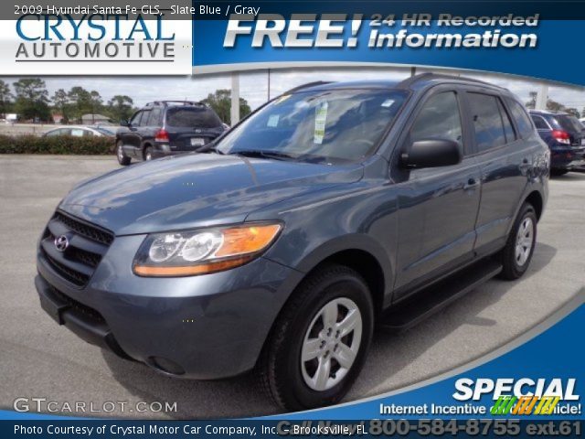 2009 Hyundai Santa Fe GLS in Slate Blue