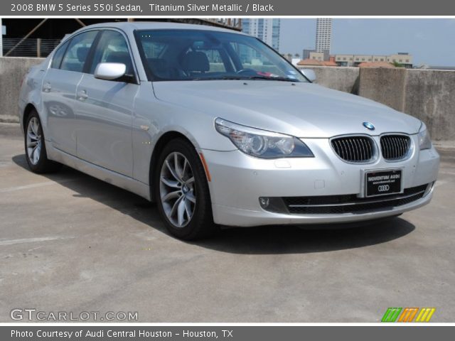 2008 BMW 5 Series 550i Sedan in Titanium Silver Metallic