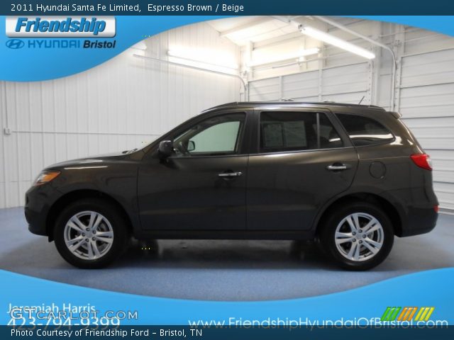 2011 Hyundai Santa Fe Limited in Espresso Brown
