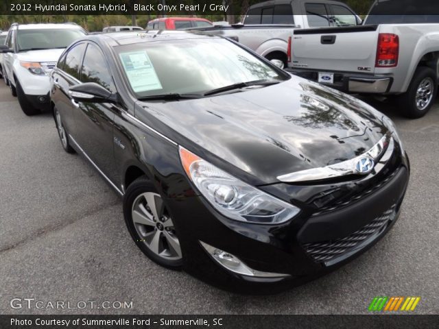 2012 Hyundai Sonata Hybrid in Black Onyx Pearl