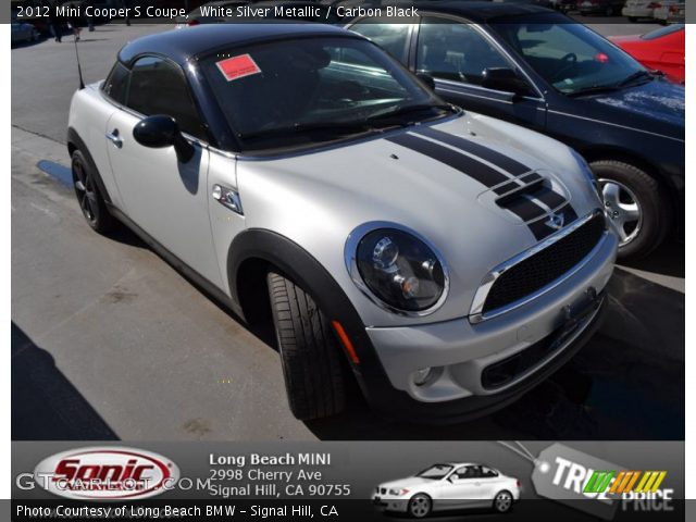 2012 Mini Cooper S Coupe in White Silver Metallic
