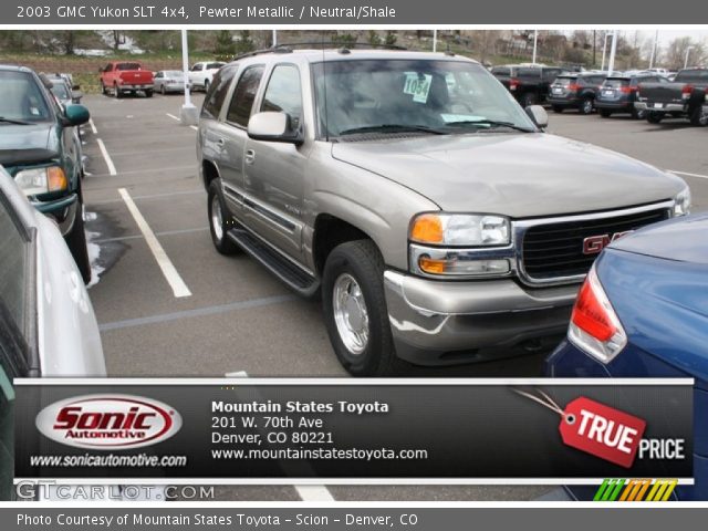 2003 GMC Yukon SLT 4x4 in Pewter Metallic