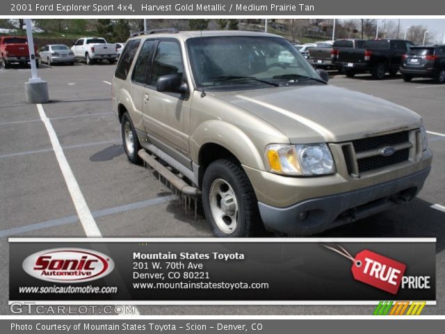 2001 Ford Explorer Sport 4x4 in Harvest Gold Metallic