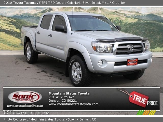 2010 Toyota Tacoma V6 SR5 TRD Double Cab 4x4 in Silver Streak Mica