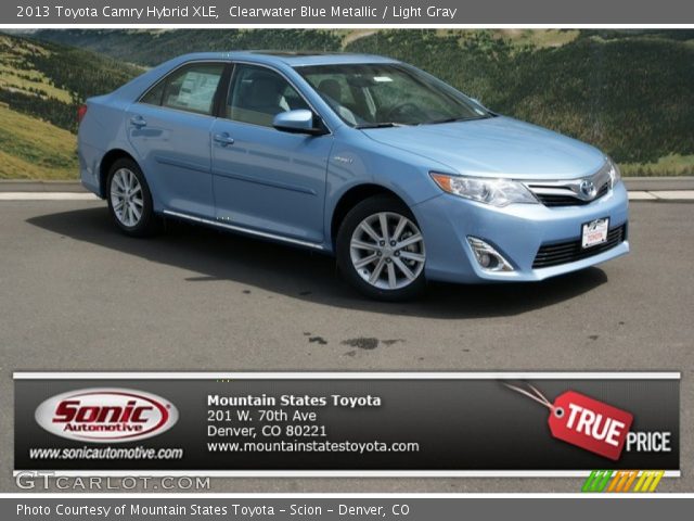 2013 Toyota Camry Hybrid XLE in Clearwater Blue Metallic
