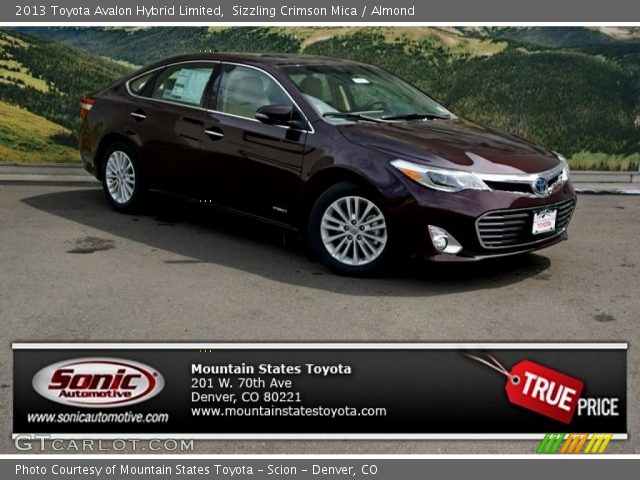 2013 Toyota Avalon Hybrid Limited in Sizzling Crimson Mica