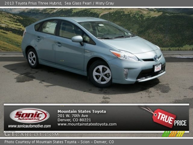 2013 Toyota Prius Three Hybrid in Sea Glass Pearl