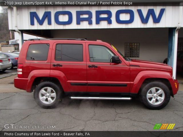 2010 Jeep Liberty Sport 4x4 in Inferno Red Crystal Pearl