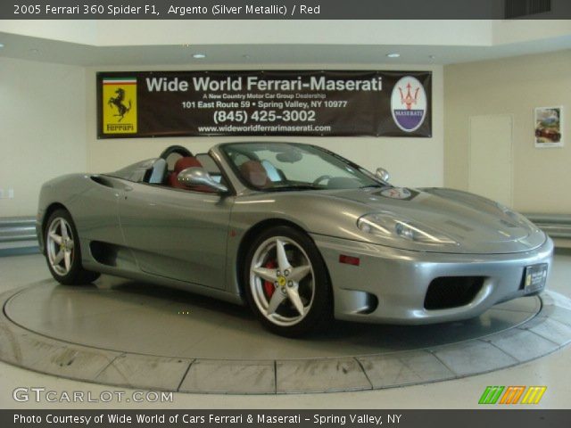 2005 Ferrari 360 Spider F1 in Argento (Silver Metallic)