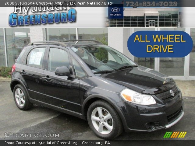 2008 Suzuki SX4 Crossover AWD in Black Pearl Metallic