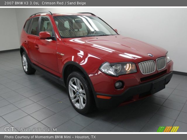 2007 BMW X3 3.0si in Crimson Red