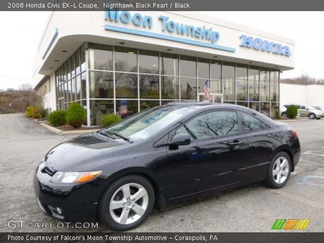 2008 Honda Civic EX-L Coupe in Nighthawk Black Pearl