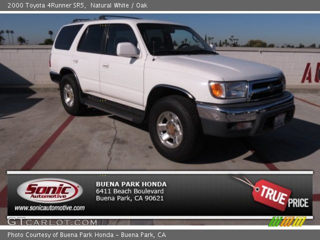 2000 Toyota 4Runner SR5 in Natural White