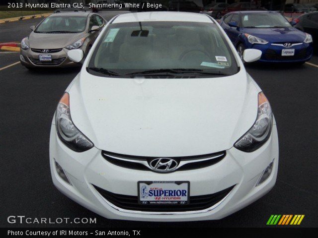 2013 Hyundai Elantra GLS in Shimmering White