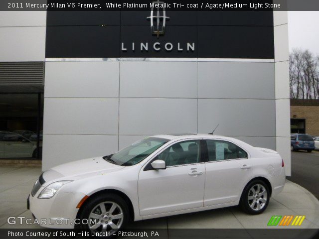 2011 Mercury Milan V6 Premier in White Platinum Metallic Tri- coat