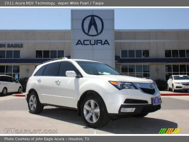 2011 Acura MDX Technology in Aspen White Pearl