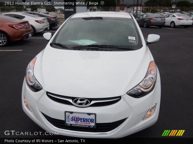 2013 Hyundai Elantra GLS in Shimmering White