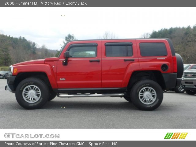 2008 Hummer H3  in Victory Red