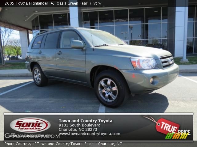 2005 Toyota Highlander I4 in Oasis Green Pearl