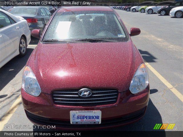 2010 Hyundai Accent GLS 4 Door in Wine Red