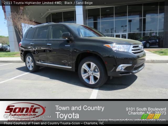 2013 Toyota Highlander Limited 4WD in Black