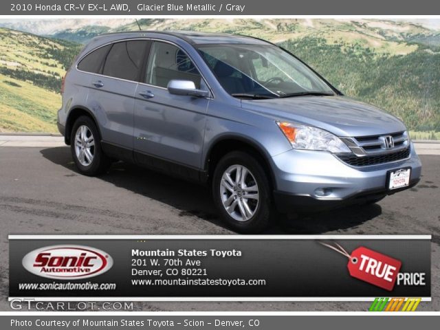 2010 Honda CR-V EX-L AWD in Glacier Blue Metallic