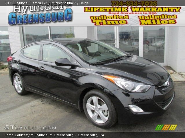 2013 Hyundai Elantra GLS in Midnight Black
