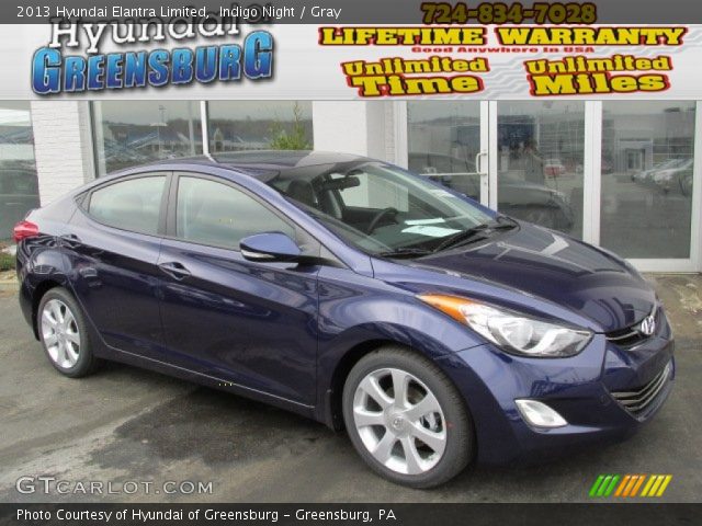 2013 Hyundai Elantra Limited in Indigo Night
