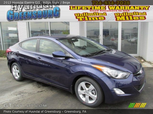 2013 Hyundai Elantra GLS in Indigo Night