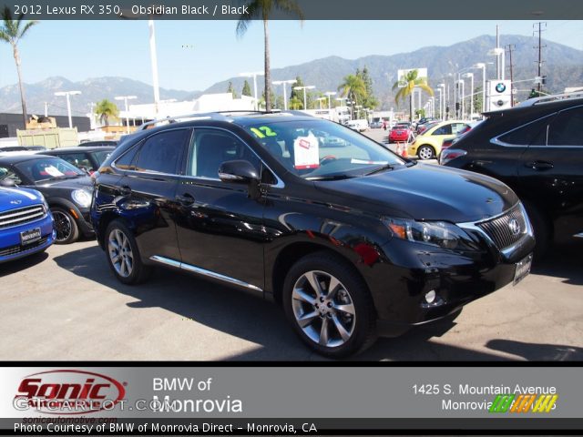 2012 Lexus RX 350 in Obsidian Black