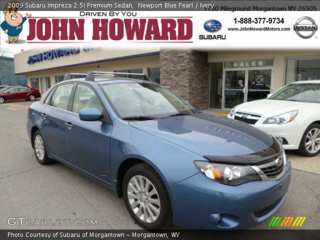 2009 Subaru Impreza 2.5i Premium Sedan in Newport Blue Pearl